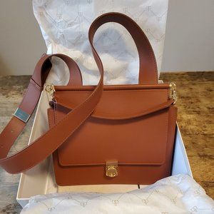 Polene Numero Sept, smooth leather camel